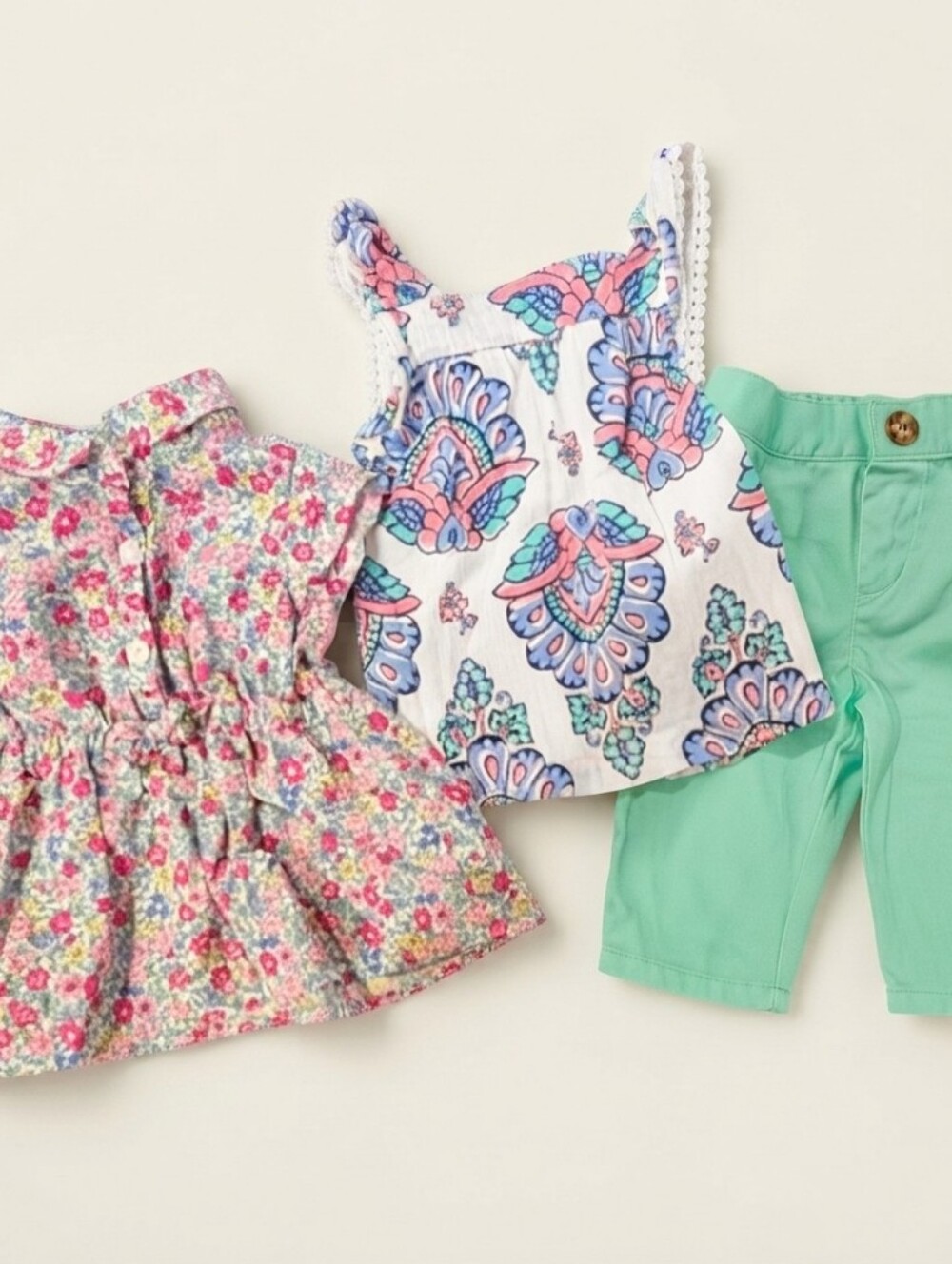 Carter's 3M Floral and Patterned Baby Outfit Set